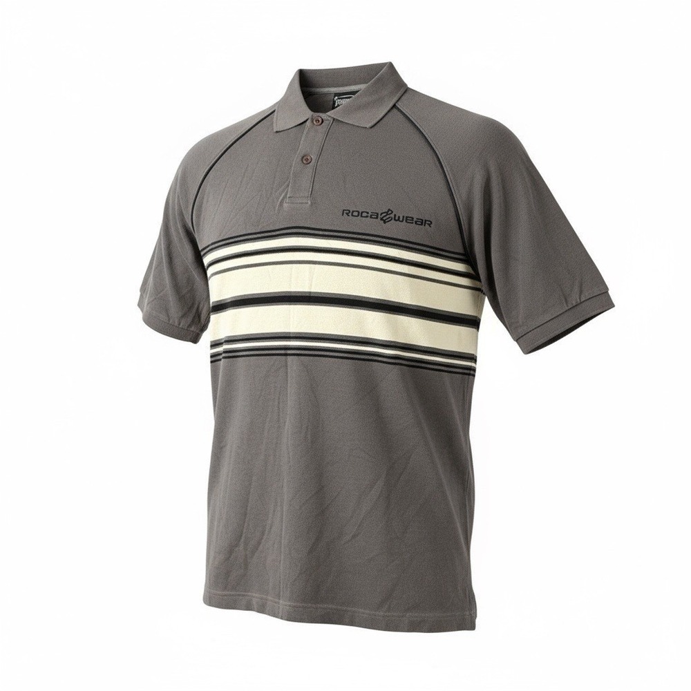 Rocawear Vintage Y2K Men's Tim Grey‎ Short Sleeve Polo Shirt Size XXL